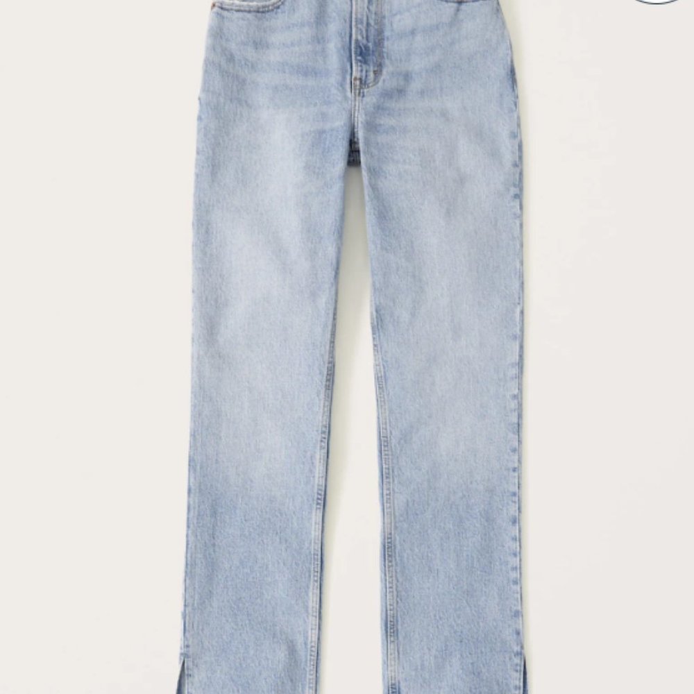 Abercrombie & Fitch Ultra High Rise 90s Straight Jean